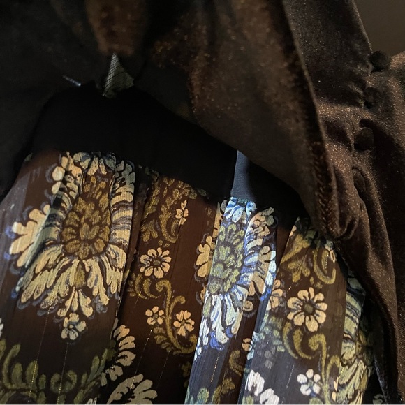 Zara Floral Mini Chiffon Dress with Vest, NWT - Picture 5 of 10